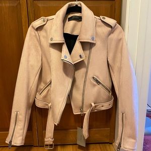 Faux suede jacket